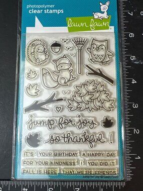 Lawn Fawn Jump For Joy Clear Stamps Fall-Themed